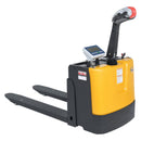 Vestil Steel Electric Pallet Truck with Scale 25 In. x 47 In. 3000 Lb. Capacity Black / Yellow - EPT-2547-30-SCL