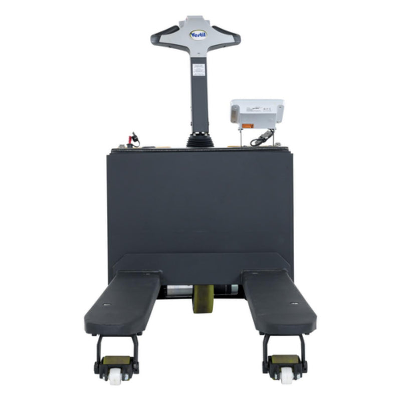 Vestil Steel Electric Pallet Truck with Scale 25 In. x 47 In. 3000 Lb. Capacity Black / Yellow - EPT-2547-30-SCL