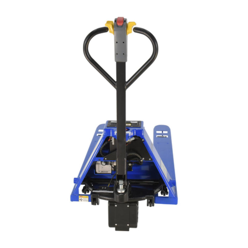 Vestil Steel Fully Electric Pallet Truck 27 In. x 48 In. 3000 Lb. Capacity Blue -EPT-2748-30