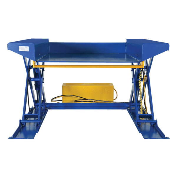 Vestil Steel Ground Lift Scissor Table 44 In. x 50 In. 4000 Lb. Capacity Blue - EHLTG-4450-4-36