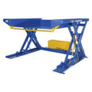 Vestil  Steel Ground Lift Scissor Table 52 In. x 50 In. 2000 Lb. Capacity Blue - EHLTG-5250-2-36