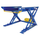 Vestil   Steel Ground Lift Scissor Table 52 In. x 70 In. 4000 Lb. Capacity Blue - EHLTG-5270-4-48