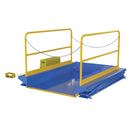 Vestil Steel Ground Lift Scissor Table 52 In. x 84 In. 3000 Lb. Capacity Blue - EHLTG-5284-3-54