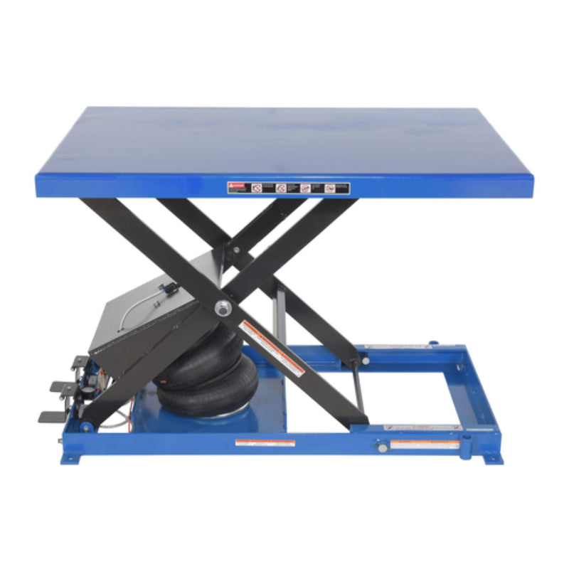 Vestil Steel Heavy-Duty Air Bag Scissor Lift Table 48 In. x 32 In. 1,000 Lb. Capacity Blue - ABLT-1000