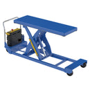 Vestil Steel Heavy Duty Portable Scissor Lift Table 24 In. x 64 In. 1000 Lb. Capacity Blue - PST-2464-1-58