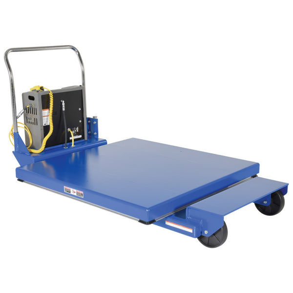 Vestil Steel Heavy Duty Portable Scissor Lift Table 46 In. 1000 Lb. Capacity Blue - PST-1-46