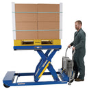 Vestil Steel Heavy Duty Portable Scissor Lift Table 46 In. 1000 Lb. Capacity Blue - PST-1-46