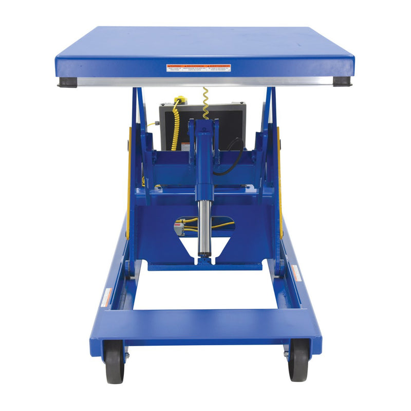 Vestil Steel Heavy Duty Portable Scissor Lift Table 46 In. 2000 Lb. Capacity Blue - PST-2-46