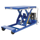 Vestil Steel Heavy Duty Portable Scissor Lift Table 46 In. 3000 Lb. Capacity Blue - PST-3-46