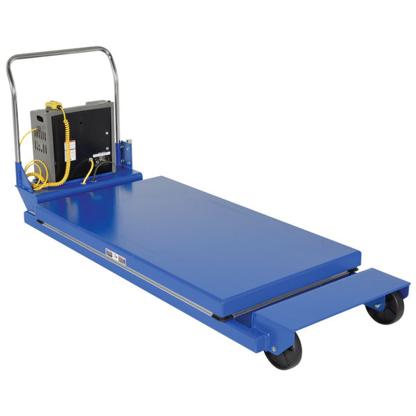 Vestil Steel Heavy Duty Portable Scissor Lift Table 58 In. 2000 Lb. Capacity Blue - PST-2-58