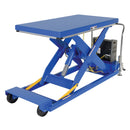 Vestil Steel Heavy Duty Portable Scissor Lift Table 58 In. 2000 Lb. Capacity Blue - PST-2-58