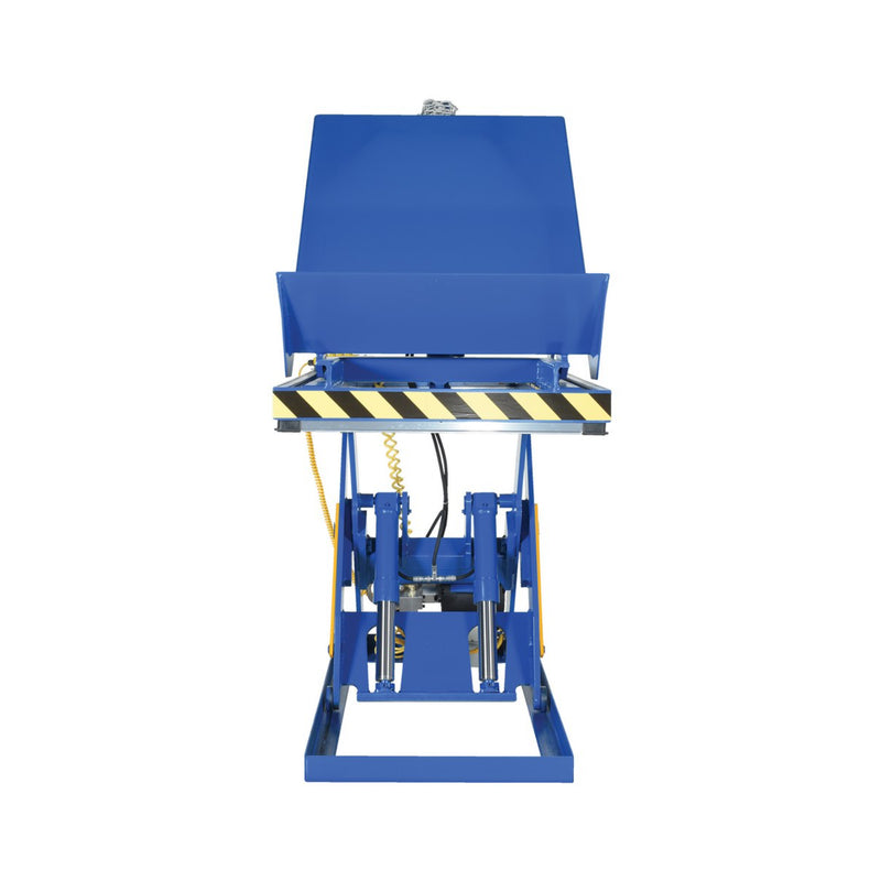 Vestil Steel Lift and End Tilt Scissor Table 36 In. x 48 In. 4000 Lb. Capacity Blue - EHLTT-3648-4-47