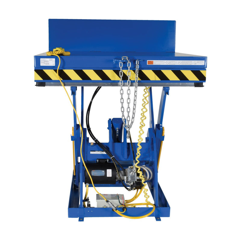 Vestil Steel Lift and Hinge Tilt Scissor Table 48 In. x 48 In. 2000 Lb. Capacity Blue - EHLTT-H-4848-2-47
