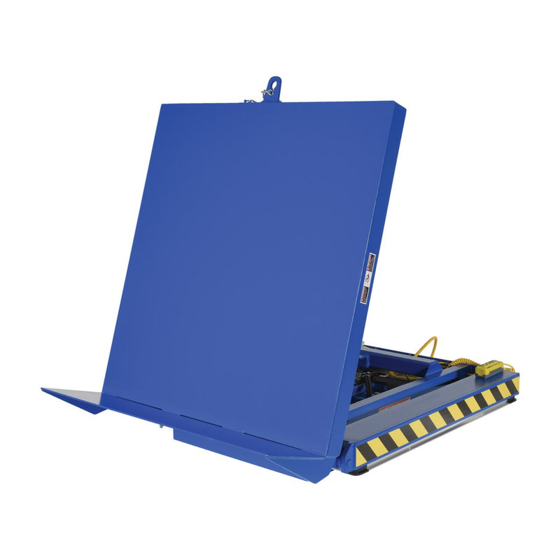 Vestil Steel Lift and Hinge Tilt Scissor Table 48 In. x 48 In. 2000 Lb. Capacity Blue - EHLTT-H-4848-2-47