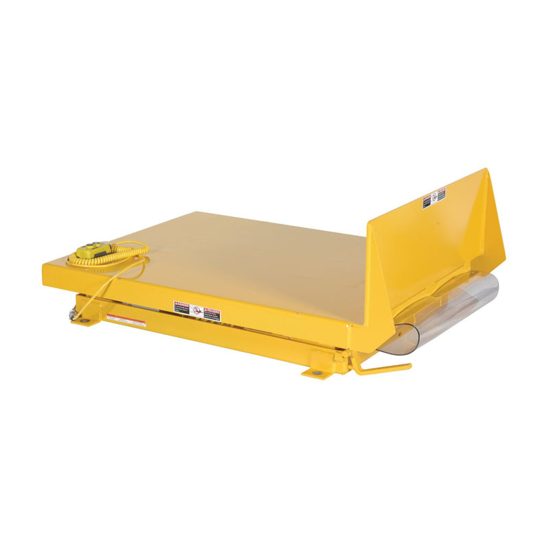 Vestil Steel Lift Table 36 In. x 48 In. AC Powered 460 Volt 3 Phase 2,000 Lb. Capacity Yellow - UNI-3648-2-YEL-460-3