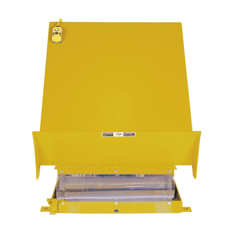 Vestil Steel Lift Table 40 In x 48 In AC Powered 230 Volt 1 Phase 4,000 Lb. Capacity Yellow - UNI-4048-4-YEL-230-1