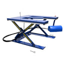 Vestil Steel Low Profile Electric Lift Table E Type 56 In. x 52-3/4 In. x 3-1/2 In. 2000 Lb. Capacity Blue - EHE-2