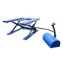 Vestil Steel Low Profile Electric Lift Table E Type 56 In. x 52-3/4 In. x 3-1/2 In. 2000 Lb. Capacity Blue - EHE-2