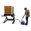 Vestil Steel Low Profile Electric Lift Table E Type 63 In. x 53-1/2 In. x 4-1/4 In. 3000 Lb. Capacity Blue - EHE-3