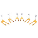Vestil Steel (Quantity 6) Economy Pallet Truck Hand and Foot Release 62 In. x 29 In. x 48 In. 4,400 Lb. Capacity Yellow - PM4-2748-E-6PKG