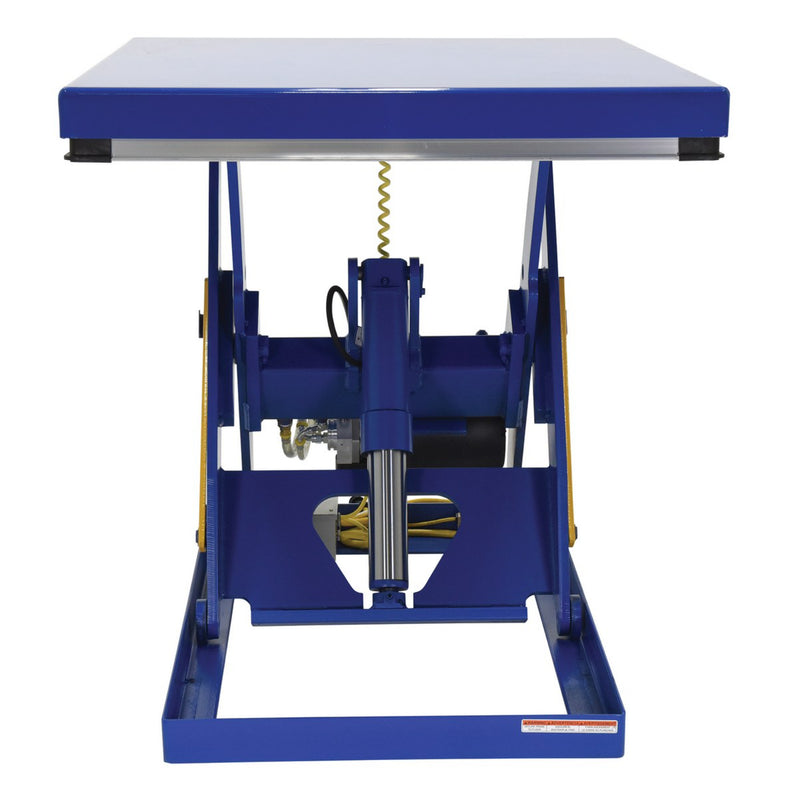Vestil Steel Quick Ship Electric Hydraulic Lift Table 40 In. x 48 In. 3000 Lb. Capacity Blue - EHLT-4048-3-43-QS
