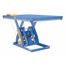 Vestil Steel Quick Ship Electric Hydraulic Lift Table 48 In. x 72 In. 3000 Lb. Capacity Blue - EHLT-4872-3-43-QS