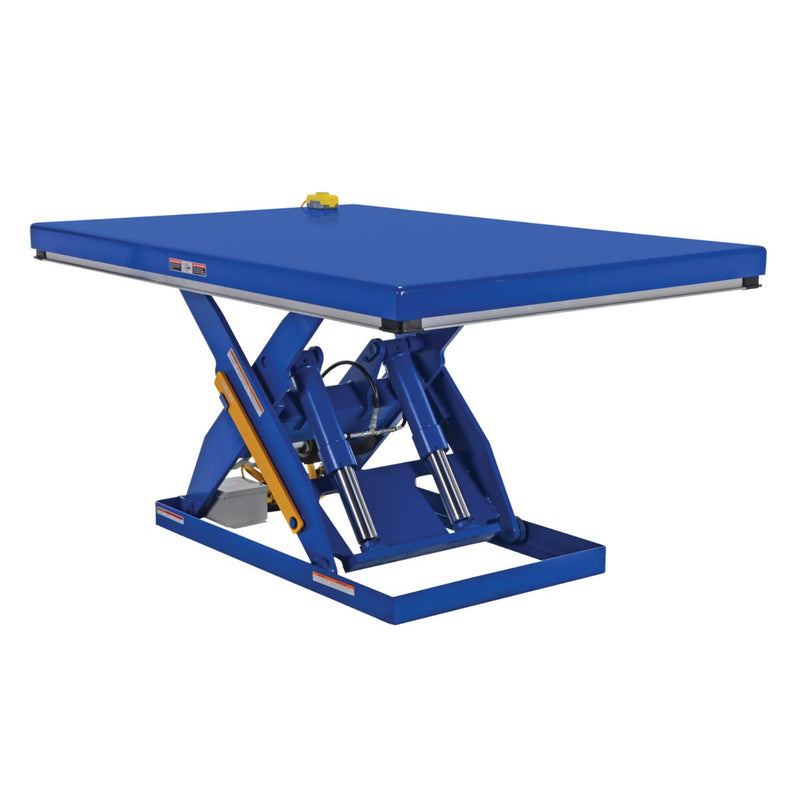 Vestil Steel Quick Ship Electric Hydraulic Lift Table 48 In. x 72 In. 4000 Lb. Capacity Blue - EHLT-4872-4-43-QS
