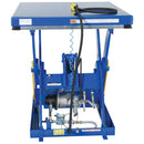 Vestil Steel Rotary Air Hydraulic Scissor Lift Table 40 In. x 48 In. 3,000 Lb. Capacity Blue - AHLT-4048-3-43