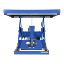 Vestil Steel Rotary Air Hydraulic Scissor Lift Table 48 In. x 48 In. 3,000 Lb. Capacity Blue - AHLT-4848-3-43