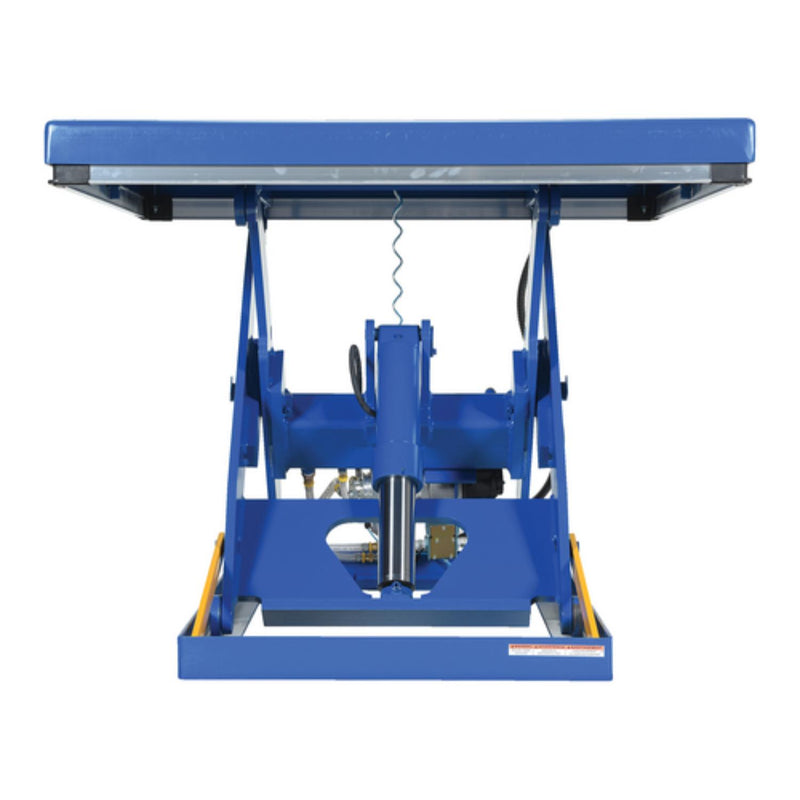 Vestil Steel Rotary Air Hydraulic Scissor Lift Table 48 In. x 48 In. 3,000 Lb. Capacity Blue - AHLT-4848-3-43