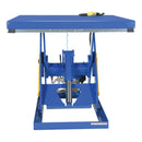 Vestil Steel Rotary Air Hydraulic Scissor Lift Table 48 In. x 48 In. 3,000 Lb. Capacity Blue - AHLT-4848-3-43