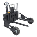 Vestil Steel Rough Terrain Electric Pallet Truck DC Powered AC Drive Motor 48 In. Inside Width 2000 Lb. Capacity Black / Yellow - RT-EPT-2-48