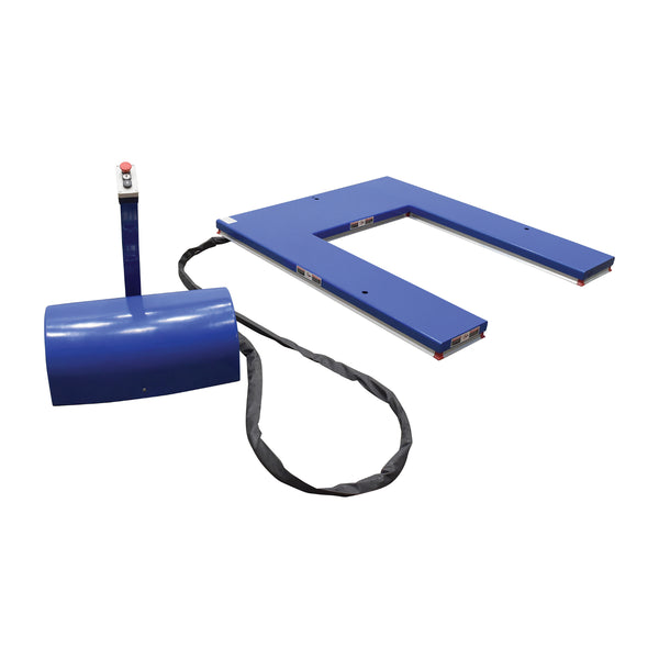 Vestil Steel U Type Electric Lift Table 3000 Lb. Capacity Blue - EHU-3