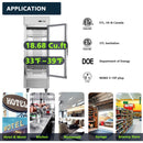 27"W Merchandiser Refrigerator Commercial Display Glass Door Refrigerator