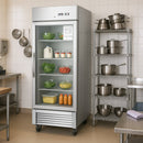 27"W Merchandiser Refrigerator Commercial Display Glass Door Refrigerator