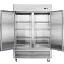 54"W Commercial Freezer 42 cu. ft. 2 Solid Door Reach-In Freezer