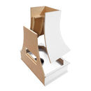 Primed Range Hood With Curved Front and Brass Strapping - 30", 36", 42", 48", 54" and 60" Widths Available